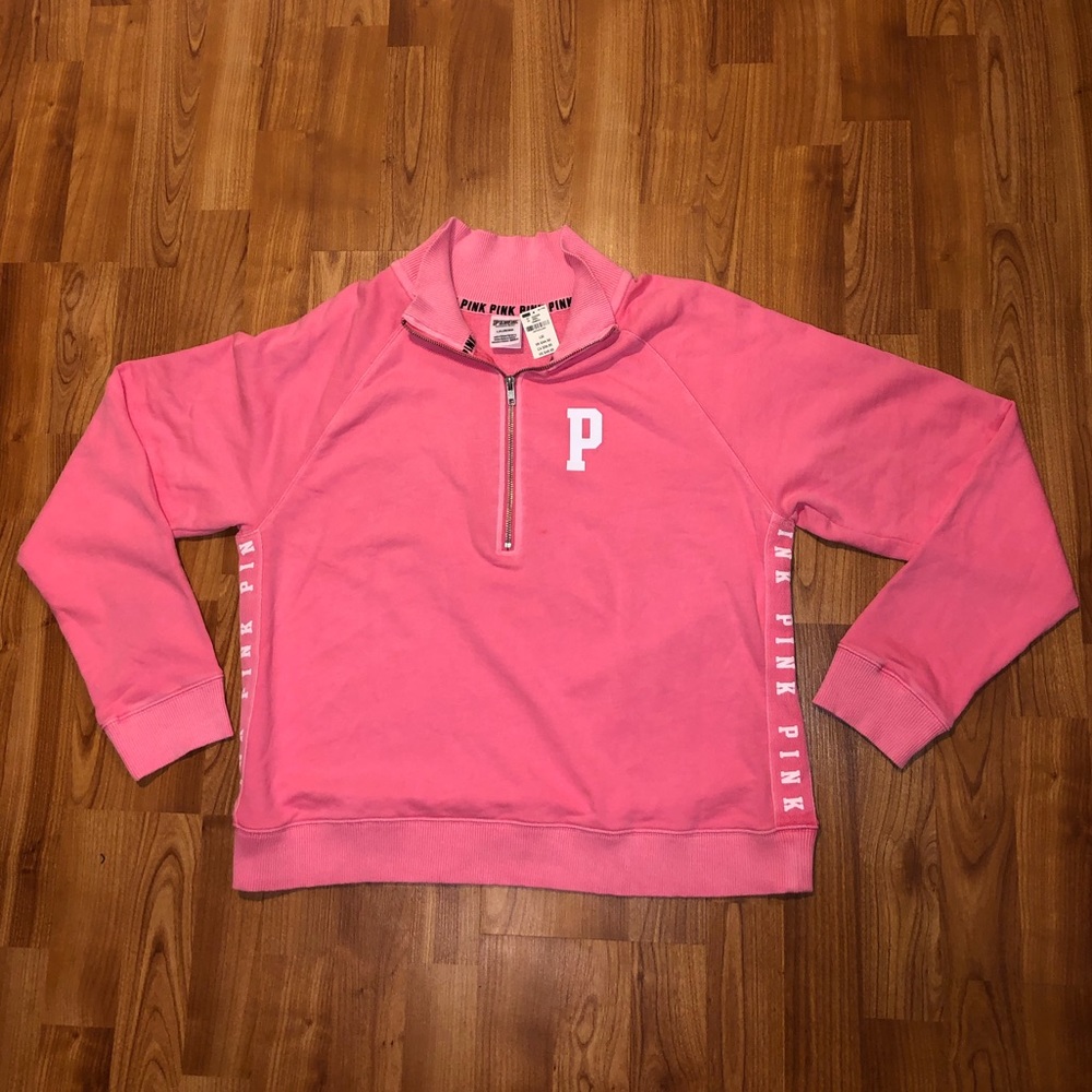 PINK half zip hoodie